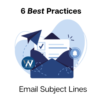 mail icon and title: 6 best practices email subject lines